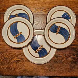 International China Kaleido Milkyway Dinner Plates Stoneware Japan Set 5